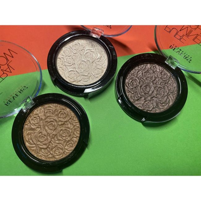 Fard de pleoape monocolor, Mineral Pure, Setul 2, mixt de 12 bucati, nuante sidefate, nude