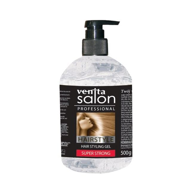 Gel de par Super Strong, Salon Professional, Venita, cu Keratina, 500gr