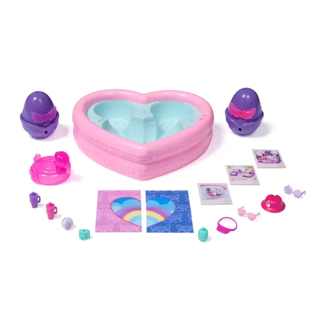 HATCHIMALS ALIVE NEON RAINBOW SET PETRECERE LA PISCINA VIV6072786