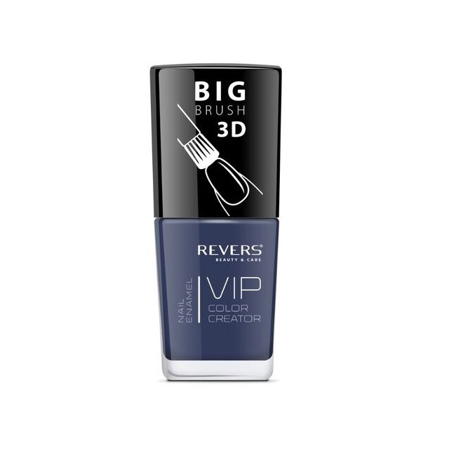 Lac de unghii Vip, 3D, Revers, albastru, mat, 12 ml, Nr 010