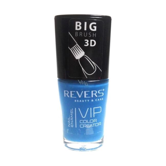 Lac de unghii Vip, 3D, Revers, albastru, mat, 12 ml, Nr 080