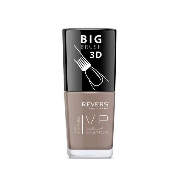 Lac de unghii Vip, 3D, Revers, bej, 12 ml, Nr 027 -mat