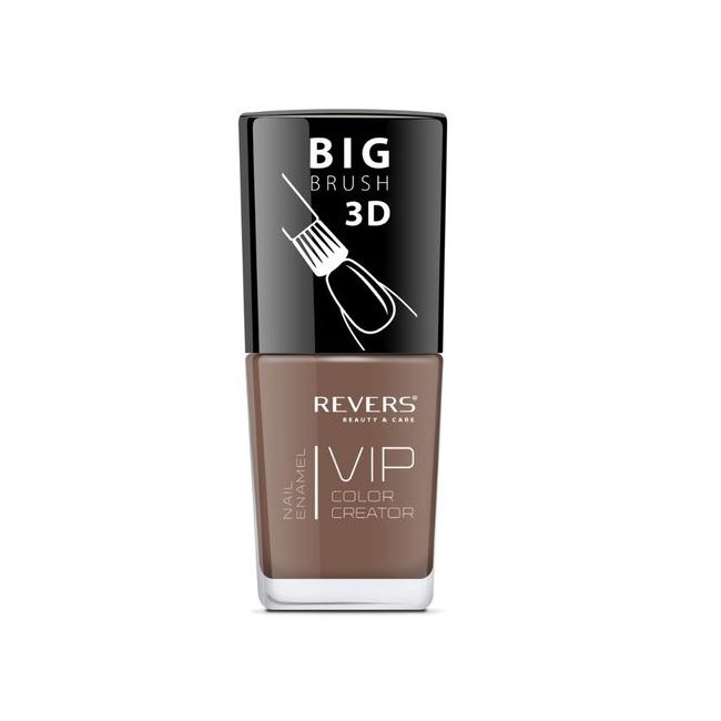 Lac de unghii Vip, 3D, Revers, maro, 12 ml, Nr 032 - mat