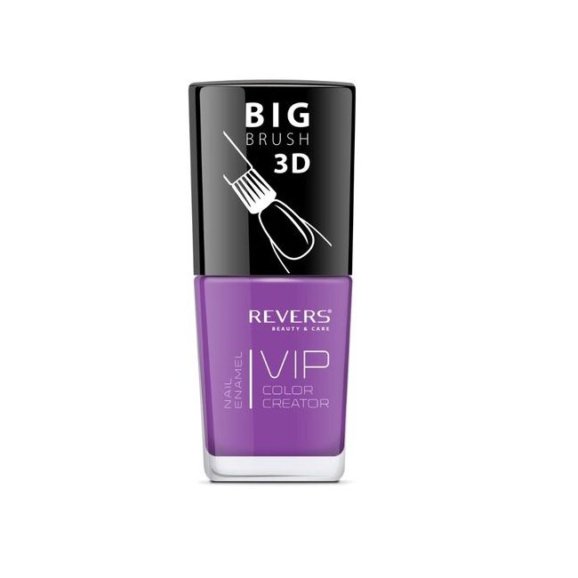 Lac de unghii Vip, 3D, Revers, mov, 12 ml, Nr 081 - mat