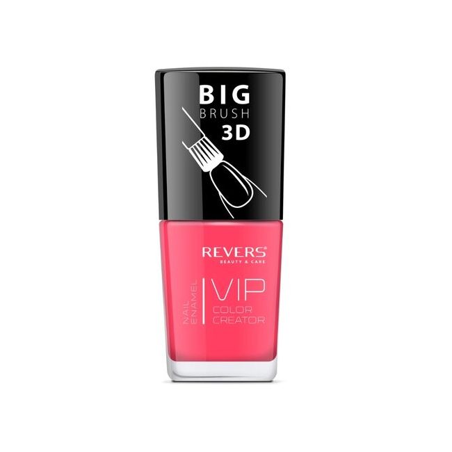 Lac de unghii Vip, 3D, Revers, neon, 12 ml, Nr 070 - portocaliu, mat