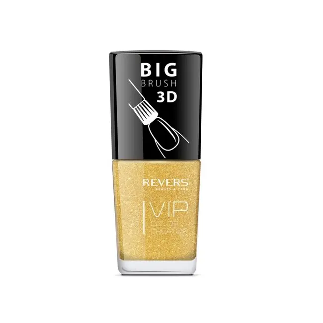 Lac de unghii Vip, 3D, Revers, nuante texturate, 12 ml, Nr 094, auriu