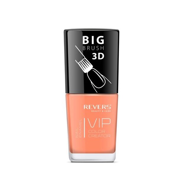 Lac de unghii Vip, 3D, Revers, portocaliu, 12 ml, Nr 076