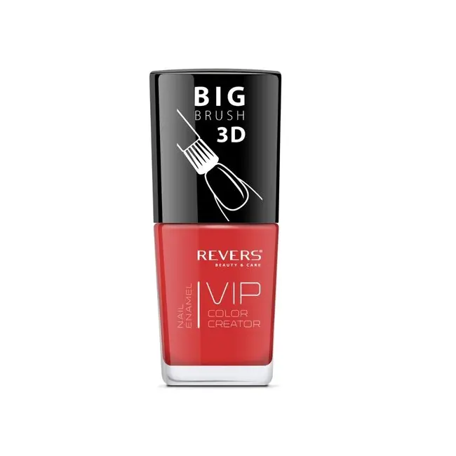 Lac de unghii Vip, 3D, Revers, rosu deschis, 12 ml, Nr 021 - mat