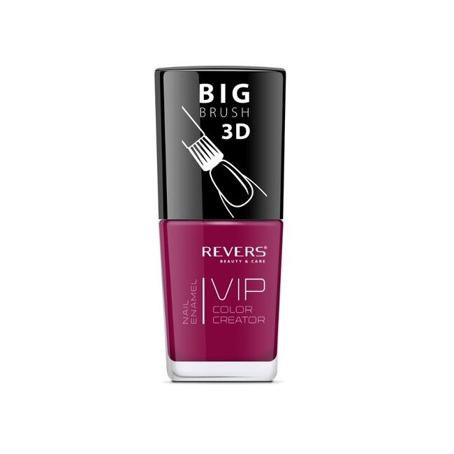Lac de unghii Vip, 3D, Revers, rosu inchis, 12 ml, Nr 034 - mat