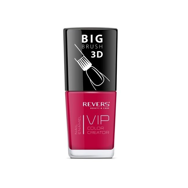 Lac de unghii Vip, 3D, Revers, rosu inchis, 12 ml, Nr 084 - mat