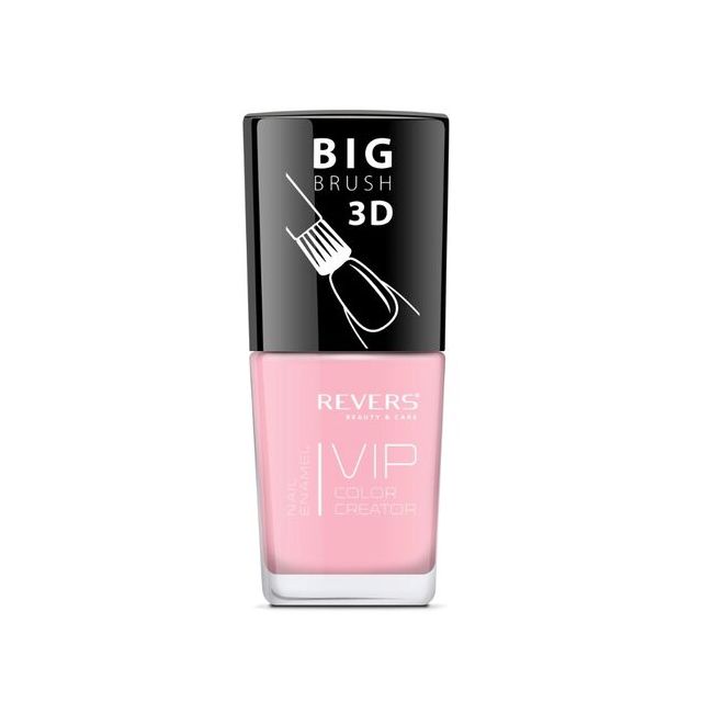 Lac de unghii Vip, 3D, Revers, roz nude, mat, 12 ml, Nr 064
