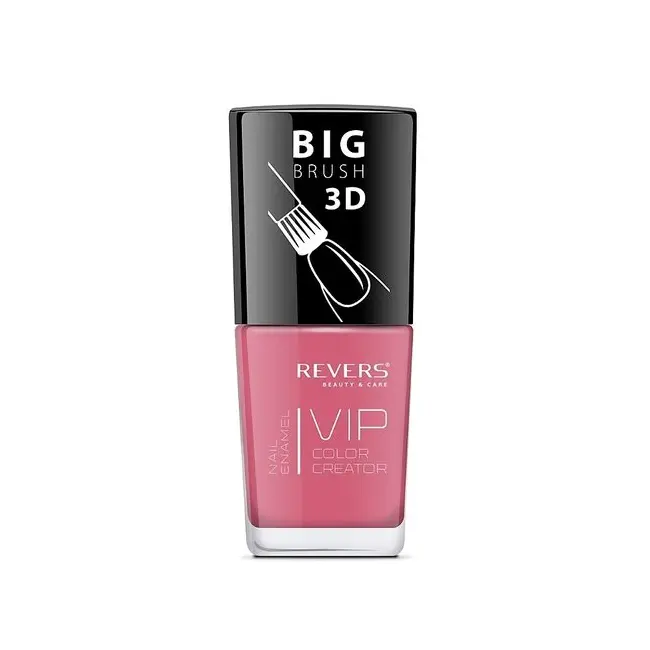 Lac de unghii Vip, 3D, Revers, roz nude, mat, 12 ml, Nr 119