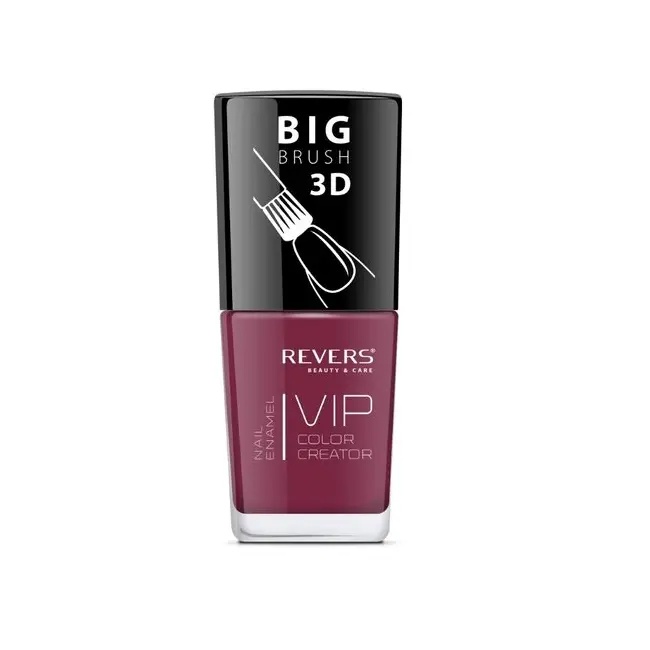Lac de unghii Vip, 3D, Revers, visiniu, mat, 12 ml, Nr 013