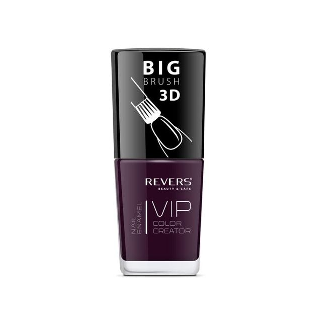 Lac de unghii Vip, 3D, Revers, visiniu, mat, 12 ml, Nr 040