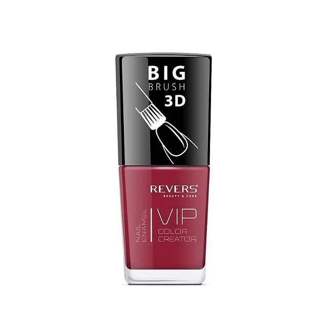 Lac de unghii Vip, 3D, Revers, visiniu, mat, 12 ml, Nr 104