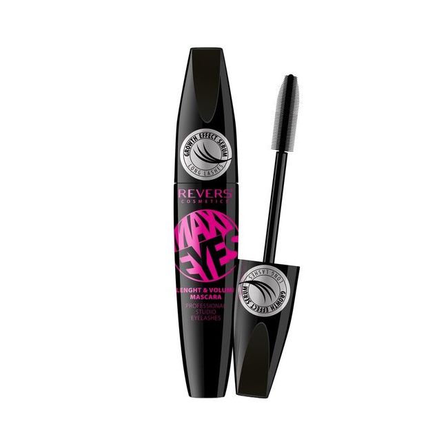 Mascara Maxi Eyes, Grow Effect, Revers, negru intens, 12 ml