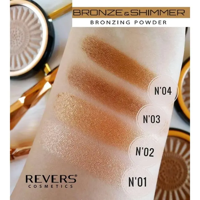 Pudra bronzanta, Bronze and Shimmer, Revers, 9g,  01