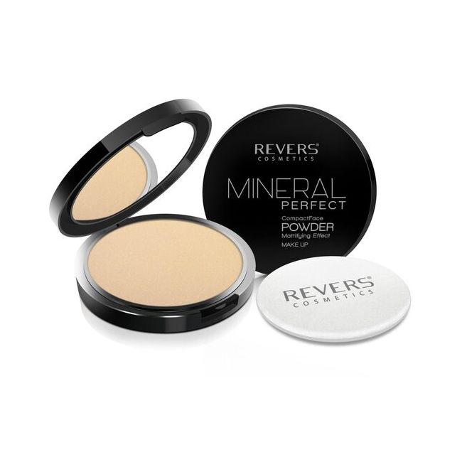 Pudra pentru fata, Compacta, Mineral Perfect, Revers,  01