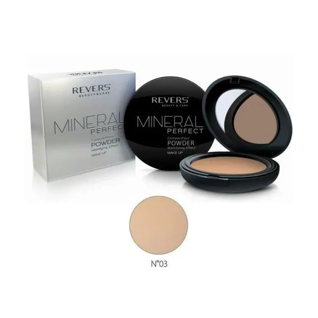 Pudra pentru fata, Compacta, Mineral Perfect, Revers,  03