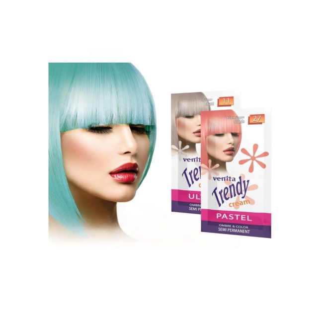 Sampon Colorant si Nuantator, Trendy Cream, Venita, NR.27 - Flamingo Flash, 35g