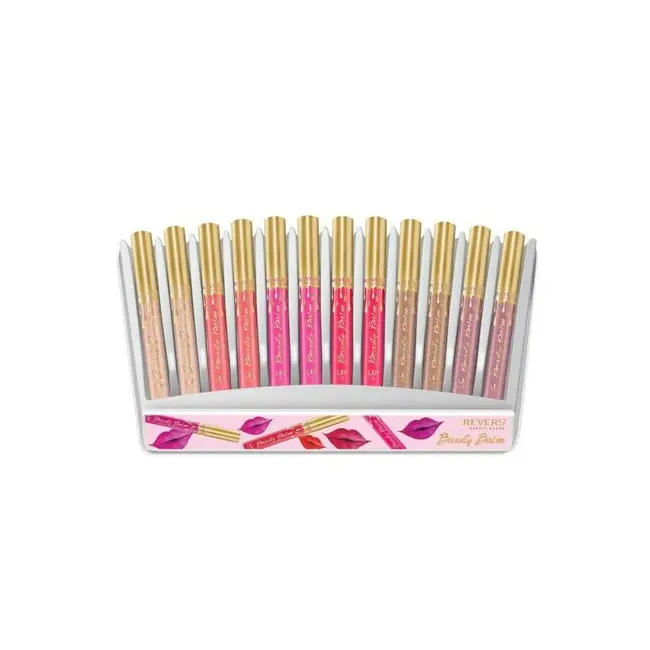 Set 12 bucati ruj lichid Beauty Balm, Revers