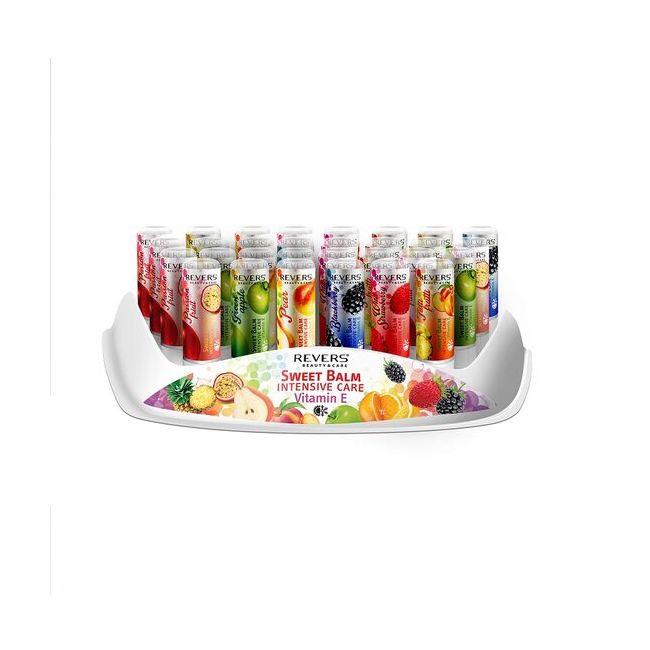 Set 30 bucati de balsam de buze Sweet Balm, diverse arome de fructe