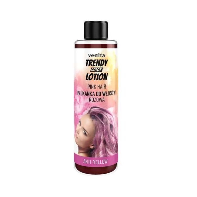 Solutie clatire pentru revitalizarea culorii, Anti Yellow, Roz, Venita, 200 ml