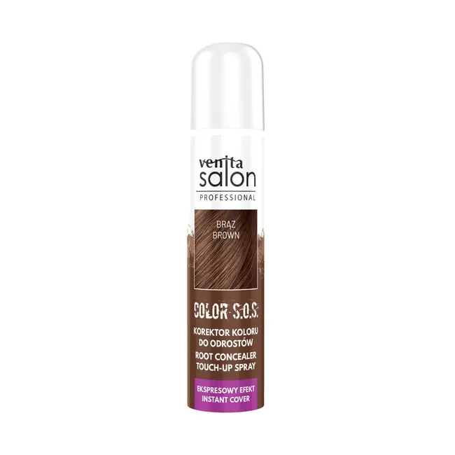 Spray Camuflare Radacini, S.O.S., pentru par Castaniu, Venita, 75ml