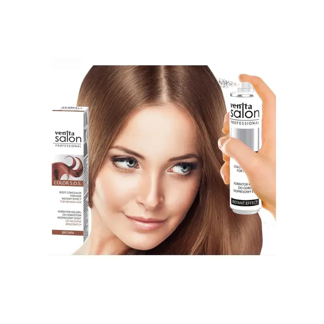 Spray Camuflare Radacini, S.O.S., pentru par Castaniu, Venita, 75ml