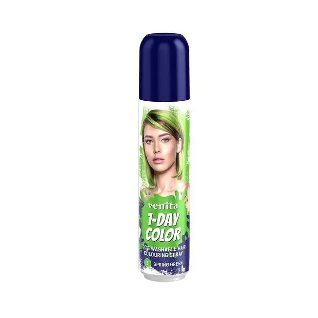 Spray colorant pentru par, fixativ, Venita, 1-Day Color, nr 03, Verde Intens