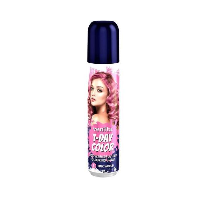 Spray colorant pentru par, fixativ, Venita, 1-Day Color, nr 08, Roz