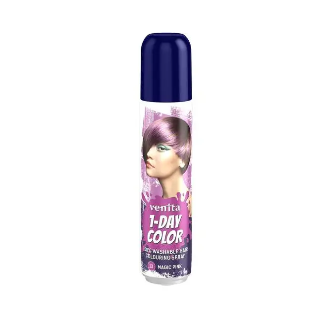 Spray colorant pentru par, fixativ, Venita, 1-Day Color, nr 13, Roz Magic