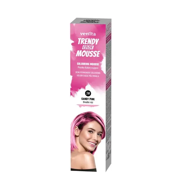 Spuma coloranta de par Trendy, Venita, nr 30, Candy Pink, roz