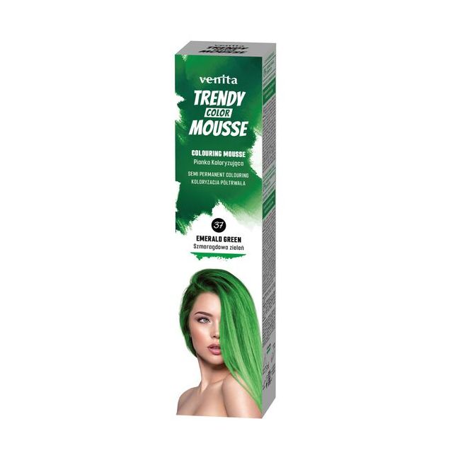 Spuma coloranta de par Trendy, Venita, nr 37, Emerald Green, verde
