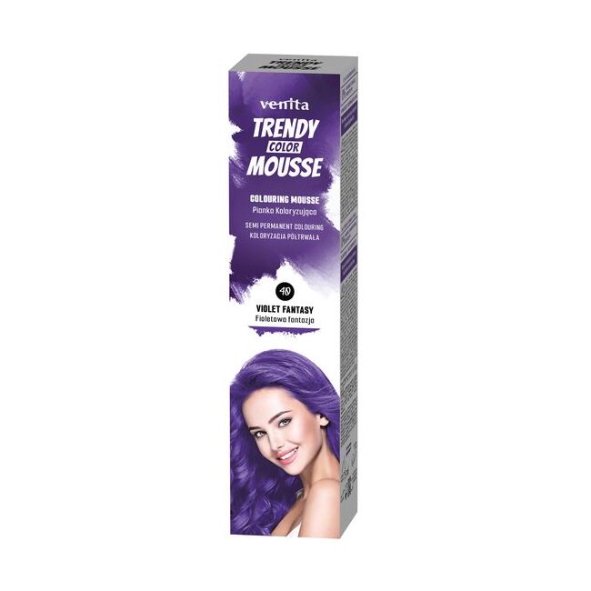 Spuma coloranta de par Trendy, Venita, nr 40, Violet Fantasy, mov aprins