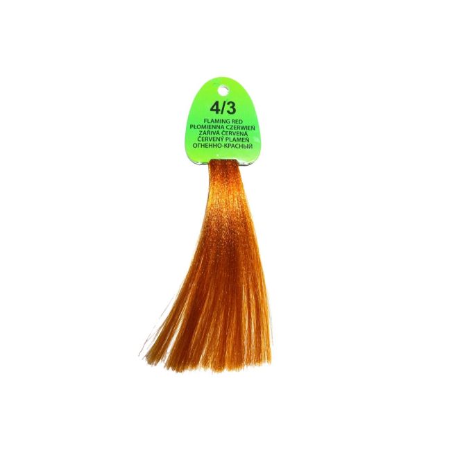 Vopsea de par, permanenta, Glamour, Venita, Nr. 4/3, Rosu Aprins