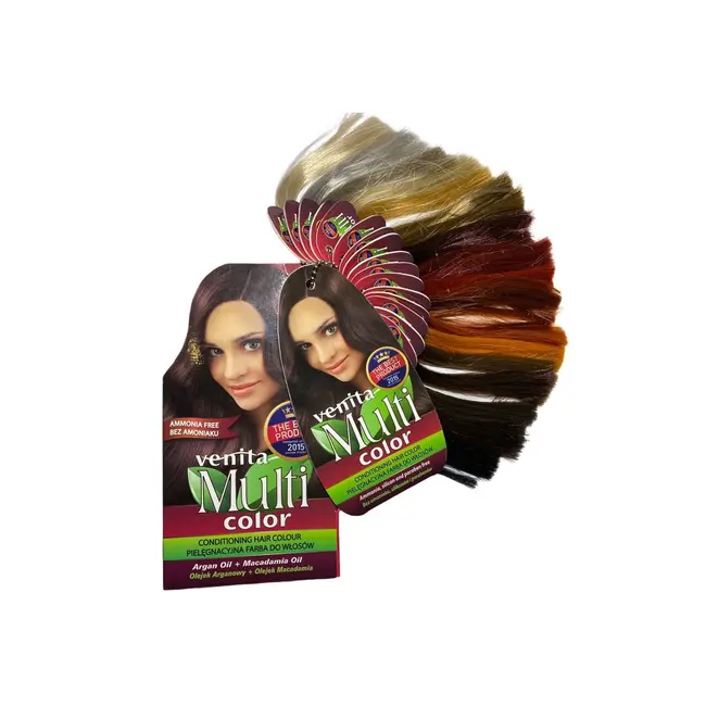 Vopsea de par fara amoniac, Multicolor, Venita, 50 ml, Nr. 1.0, Black