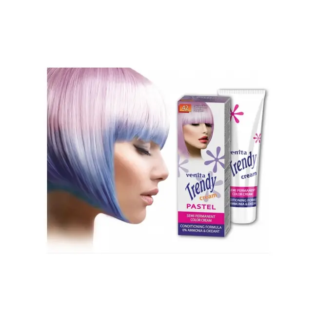 Vopsea de par semipermanenta, Trendy Cream Ultra, Venita, Nr. 35, Azure blue