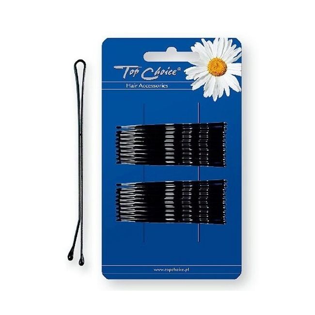 Agrafe negre mari, Top Choice, set de 20 buc