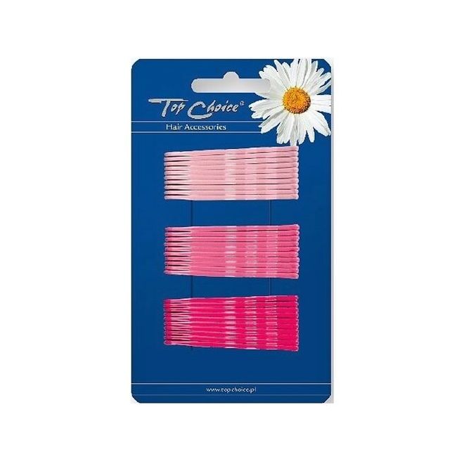 Agrafe pentru par, set cu 3 nuante de roz, Top Choice, 30buc