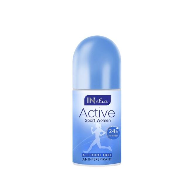Antiperspirant Roll On, pentru femei, Inelia, Revers, Active Sport, 50ml