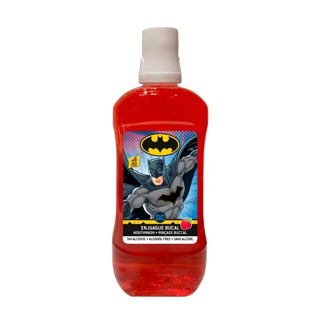 Apa de gura pentru copii, Batman, 500ml, aroma de capsuni