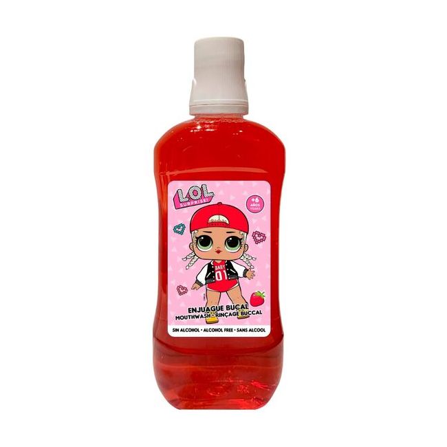 Apa de gura pentru copii, L.O.L. Surprise, 500ml, aroma de capsuni
