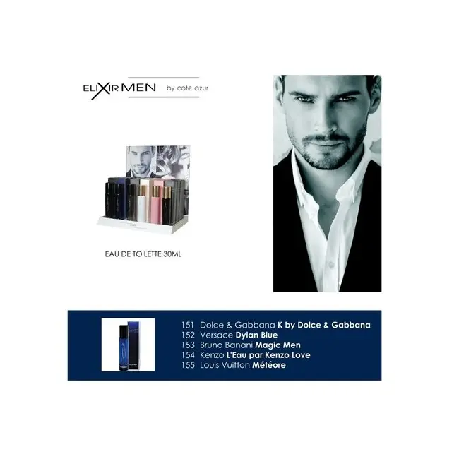 Apa de toaleta Cote d'Azur, Elixir, Blue, Barbati, 30ml