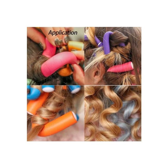 Bigudiuri flexibile, cauciucate Top Choice, Ø 20 mm, 4buc/set
