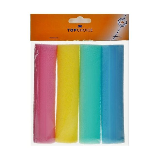 Bigudiuri flexibile, din burete, Top Choice, Ø35, 4 buc/set