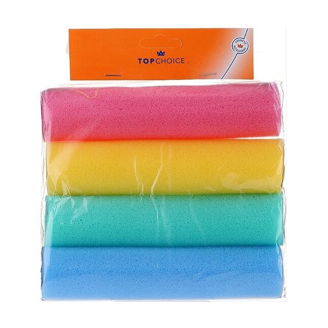Bigudiuri flexibile, din burete, Top Choice, Ø40, 4 buc/set