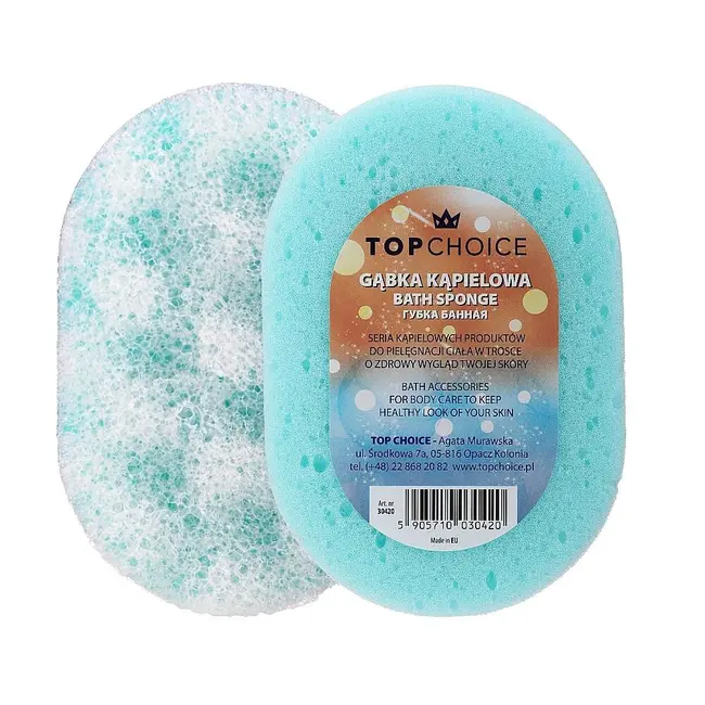 Burete de baie, Top Choice, oval, exfoliant