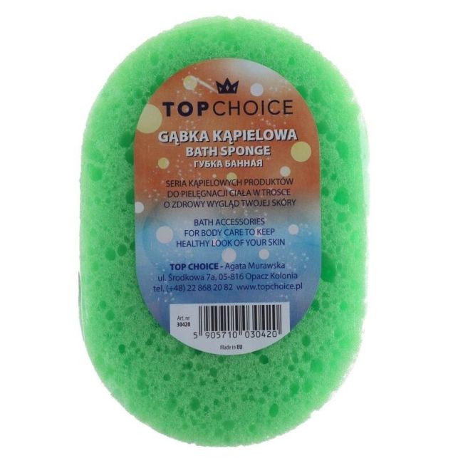 Burete de baie, Top Choice, oval, exfoliant