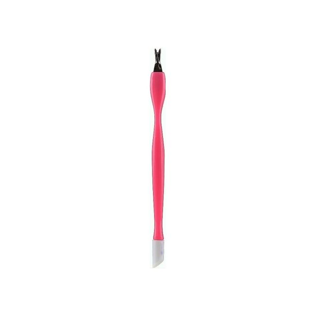 Chiureta pentru cuticule, cu impingator, Top Choice